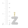 Thumbnail Image 3 of Diamond Puff Letter Z Initial Charm 3/8 ct tw 10K Yellow Gold