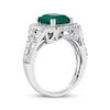 Thumbnail Image 2 of Le Vian Vault Emerald-Cut Emerald Ring 1 ct tw Diamonds Platinum