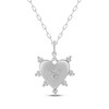 Thumbnail Image 1 of STUDIO BY KAY Diamond Heart Necklace 1/10 ct tw 10K White Gold 18&quot;