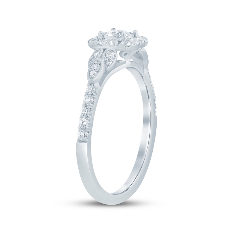 Main Image 2 of Now + Forever Round-Cut Diamond Engagement Ring 1/2 ct tw 10K White Gold