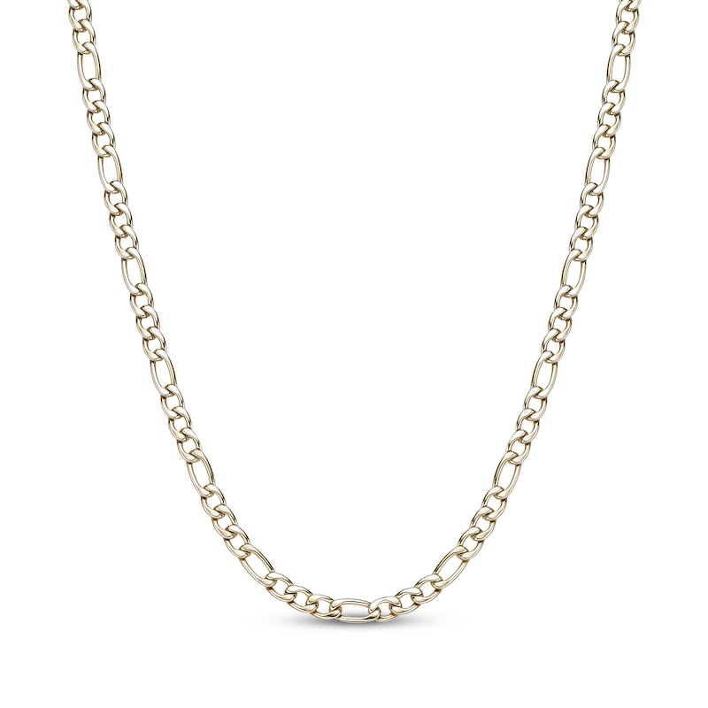Main Image 1 of Figaro Chain Necklace 6mm Yellow Ion-Plated Solid Stainless Steel 22&quot;