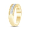 Thumbnail Image 2 of Now + Forever Men's Diamond Trios Wedding Band 1/3 ct tw 10K Two-Tone Gold