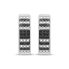 Thumbnail Image 2 of Black Diamond Huggie Hoop Earrings 1/4 ct tw Sterling Silver