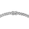 Thumbnail Image 3 of Men's Lab-Grown Diamond Curb Chain Necklace 2 ct tw 10K White Gold 20"