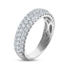 Thumbnail Image 2 of Now + Forever Lab-Grown Diamond Three-Row Anniversary Ring 1 ct tw 10K White Gold