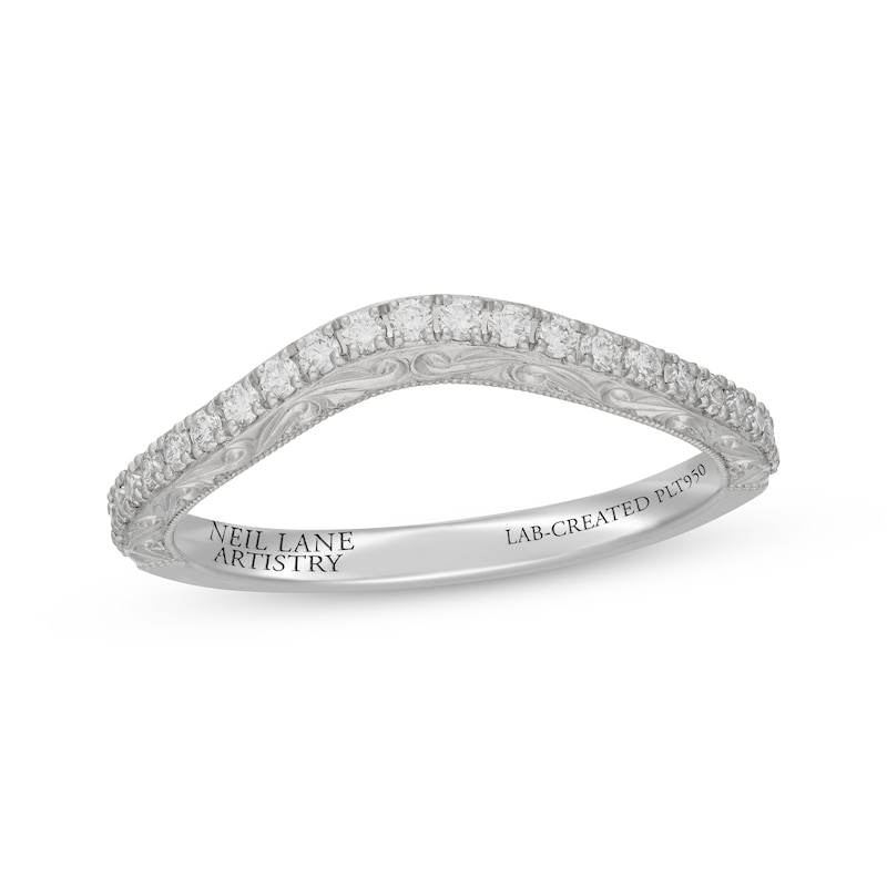 Main Image 1 of Neil Lane Artistry Heritage Lab-Grown Diamond Contour Anniversary Ring 1/4 ct tw Platinum