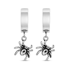 Thumbnail Image 2 of Men's Spider Dangle Hoop Earrings Stainless Steel