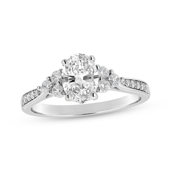 Adore Lab-Grown Diamonds Oval-Cut Engagement Ring 1 ct tw 14K White Gold