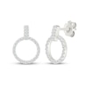 Thumbnail Image 1 of Diamond Doorknocker Earrings 1/4 ct tw 10K White Gold