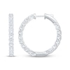 Thumbnail Image 3 of KAY Lab-Grown Diamonds Inside-Out Hoop Earrings 5 ct tw 10K White Gold