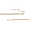 Thumbnail Image 2 of STUDIO BY KAY 2mm Herringbone Chain Necklace 24K Yellow Gold Vermeil Sterling Silver 18"