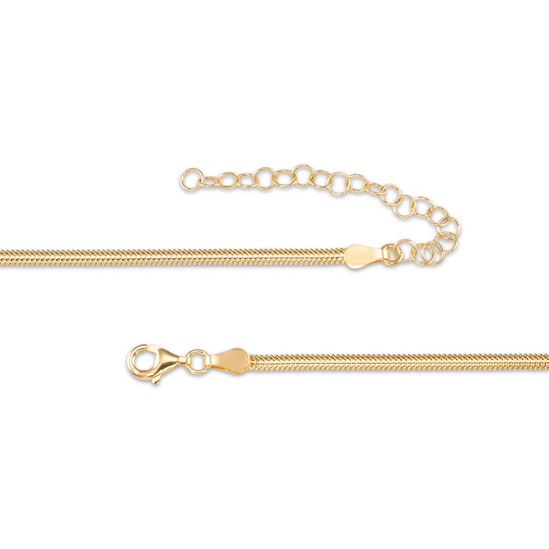Main Image 2 of STUDIO BY KAY 2mm Herringbone Chain Necklace 24K Yellow Gold Vermeil Sterling Silver 18"