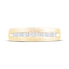 Thumbnail Image 3 of Now + Forever Men's Baguette & Round-Cut Diamond Wedding Band 1/4 ct tw 10K Yellow Gold