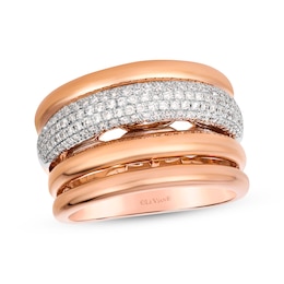Le Vian Diamond Multi-Row Ring 3/8 ct tw 14K Two-Tone Gold
