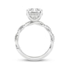 Thumbnail Image 3 of Now + Forever Lab-Grown Diamonds Emerald-Cut Engagement Ring 5-3/8 ct tw 14K White Gold