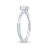 Thumbnail Image 2 of Now + Forever Lab-Grown Diamonds Oval-Cut & Pear-Shaped Three-Stone Engagement Ring 5/8 ct tw 14K White Gold