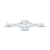 Thumbnail Image 3 of Now + Forever Lab-Grown Diamonds Oval-Cut & Pear-Shaped Three-Stone Engagement Ring 5/8 ct tw 14K White Gold