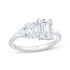 Thumbnail Image 1 of Now + Forever Emerald-Cut, Oval-Cut & Pear-Shaped Lab-Grown Diamond Engagement Ring 2-1/6 ct tw 14K White Gold