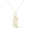 Thumbnail Image 3 of Unstoppable Love Lab-Grown Diamond Knot Necklace 2 ct tw 10K Yellow Gold 18"