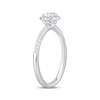 Thumbnail Image 2 of Now + Forever Round-Cut Diamond Halo Engagement Ring 1/2 ct tw 10K White Gold