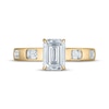 Thumbnail Image 3 of Now + Forever Lab-Grown Diamonds Emerald-Cut Hidden Halo Engagement Ring 2 ct tw 14K Yellow Gold