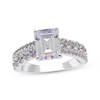 Thumbnail Image 1 of Now + Forever Lab-Grown Diamonds Emerald-Cut Engagement Ring 4 ct tw 14K White Gold