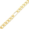 Thumbnail Image 2 of 9mm Figaro Chain Bracelet Solid 10K Yellow Gold 8.5"