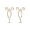 Thumbnail Image 2 of Monique Lhuillier Bliss Lab-Grown Diamond Bow Earrings 3/8 ct tw 24K Yellow Gold Vermeil Sterling Silver