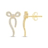 Thumbnail Image 3 of Monique Lhuillier Bliss Lab-Grown Diamond Bow Earrings 3/8 ct tw 24K Yellow Gold Vermeil Sterling Silver