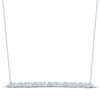 Thumbnail Image 1 of Monique Lhuillier Bliss Marquise-Cut & Round-Cut Lab-Grown Diamond Bar Necklace 7/8 ct tw Platinum-Plated Sterling Silver 16"