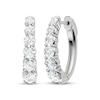 Thumbnail Image 1 of KAY Lab-Grown Diamonds Graduated Hoop Earrings 2 ct tw 10K White Gold