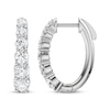 Thumbnail Image 3 of KAY Lab-Grown Diamonds Graduated Hoop Earrings 2 ct tw 10K White Gold