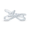 Thumbnail Image 3 of KAY Lab-Grown Diamonds Marquise-Cut Curved Crossover Ring 1/2 ct tw 10K White Gold