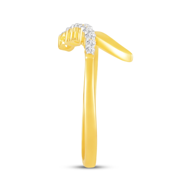 Main Image 2 of KAY Lab-Grown Diamonds Graduated Claw Ring 1/4 ct tw 10K Yellow Gold