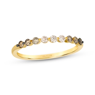 Le Vian Chocolate Ombré Ring 1/3 ct tw 14K Honey Gold