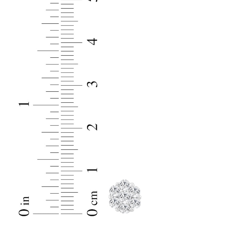 Main Image 4 of KAY Lab-Grown Diamonds Flower Stud Earrings 1/2 ct tw Sterling Silver