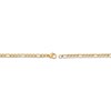 Thumbnail Image 3 of 4mm Figaro Chain Necklace Yellow Ion-Plated Stainless Steel 26"