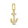 Thumbnail Image 2 of STUDIO BY KAY Lab-Grown Diamond Anchor Charm 1/10 ct tw 24K Yellow Gold Vermeil Sterling Silver