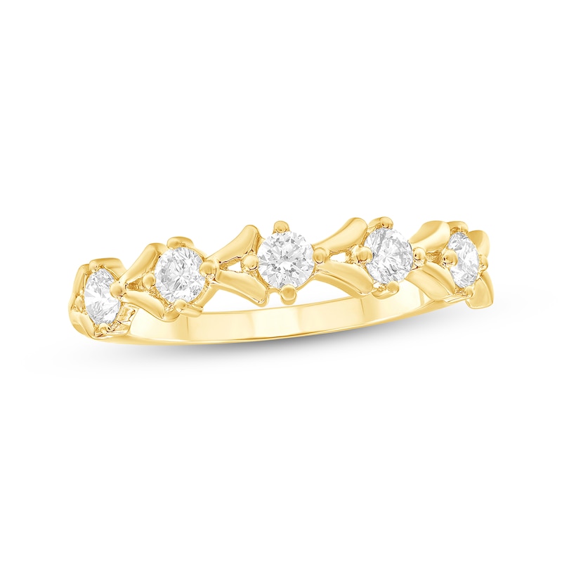 Main Image 1 of Diamond Anniversary Ring 1/3 ct tw 10K Yellow Gold