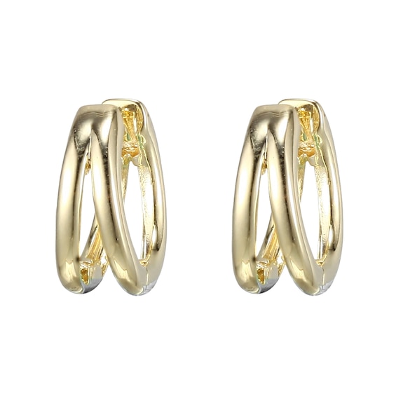 Rocksbox 12mm Split Hoop Earrings 10K Yellow Gold