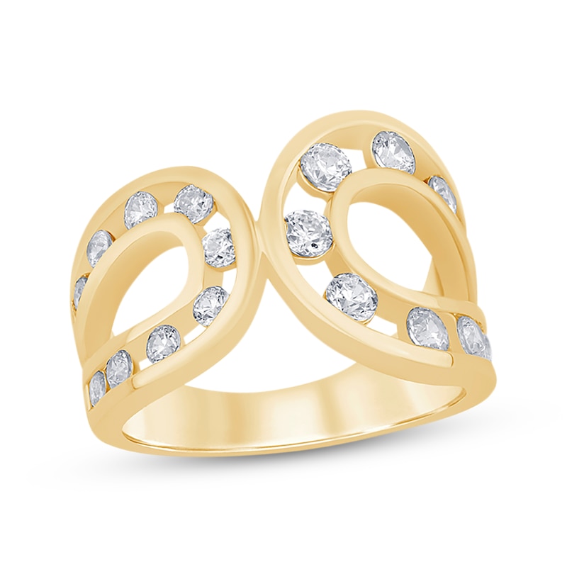 Main Image 1 of KAY Lab-Grown Diamonds Open Loops Ring 1 ct tw 10K Yellow Gold