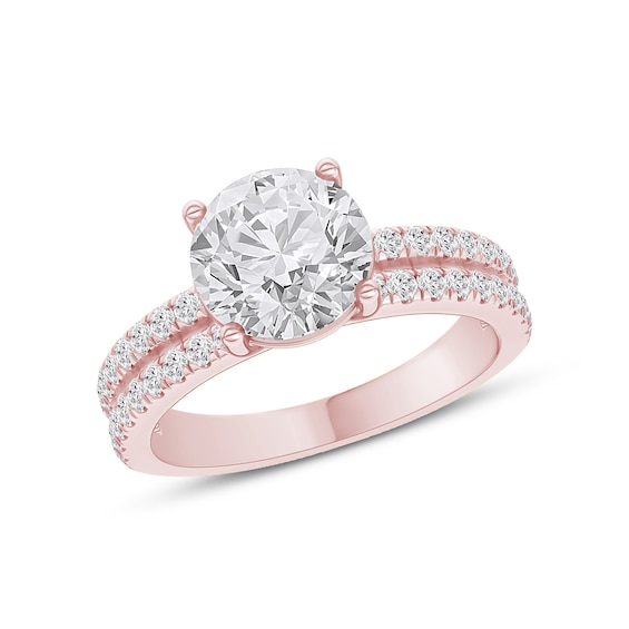 Now + Forever Lab-Grown Diamond Engagement Ring Setting 3/8 ct tw 14K Rose Gold