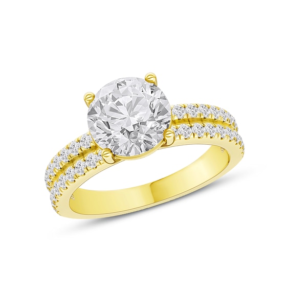 Now + Forever Lab-Grown Diamond Engagement Ring Setting 3/8 ct tw 14K Yellow Gold