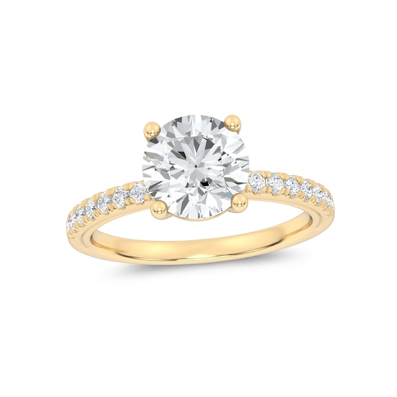 Now + Forever Natural Diamond Engagement Ring Setting 1/4 ct tw 14K Yellow Gold