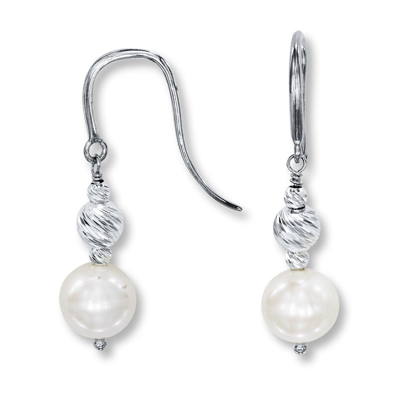 Lustrous Mother of Pearl Sterling Silver Earrings