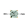 Thumbnail Image 3 of Neil Lane Square Emerald-Cut Green Quartz Engagement Ring 3/8 ct tw Diamond 14K White Gold