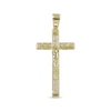 Thumbnail Image 0 of Men's Crucifix Greek Key Charm 10K Yellow Gold