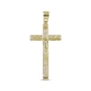 Thumbnail Image 1 of Men's Crucifix Greek Key Charm 10K Yellow Gold