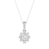 Thumbnail Image 1 of KAY Lab-Grown Diamonds Flower Necklace 1/3 ct tw 14K White Gold 18”