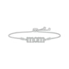 Thumbnail Image 1 of Diamond "Mom" Bolo Bracelet 1/15 ct tw Sterling Silver